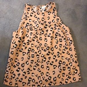 Leopard print extra small tank top